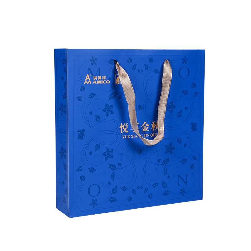 Holiday-lemma vertical kraft paper tote sacculos