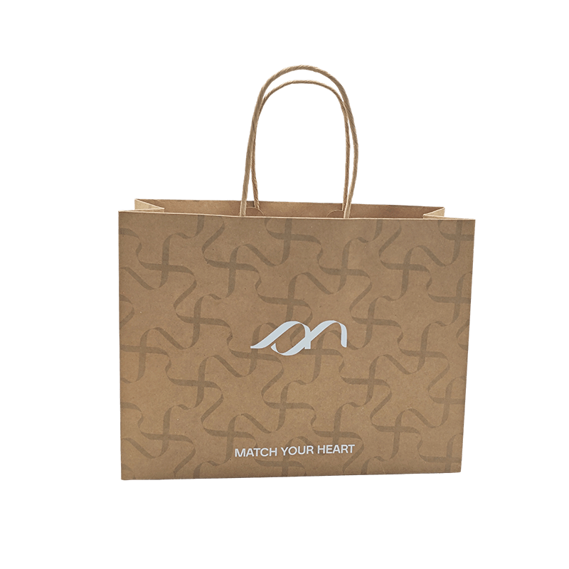 Custom Logo Kraft Paper Gift Sacculi